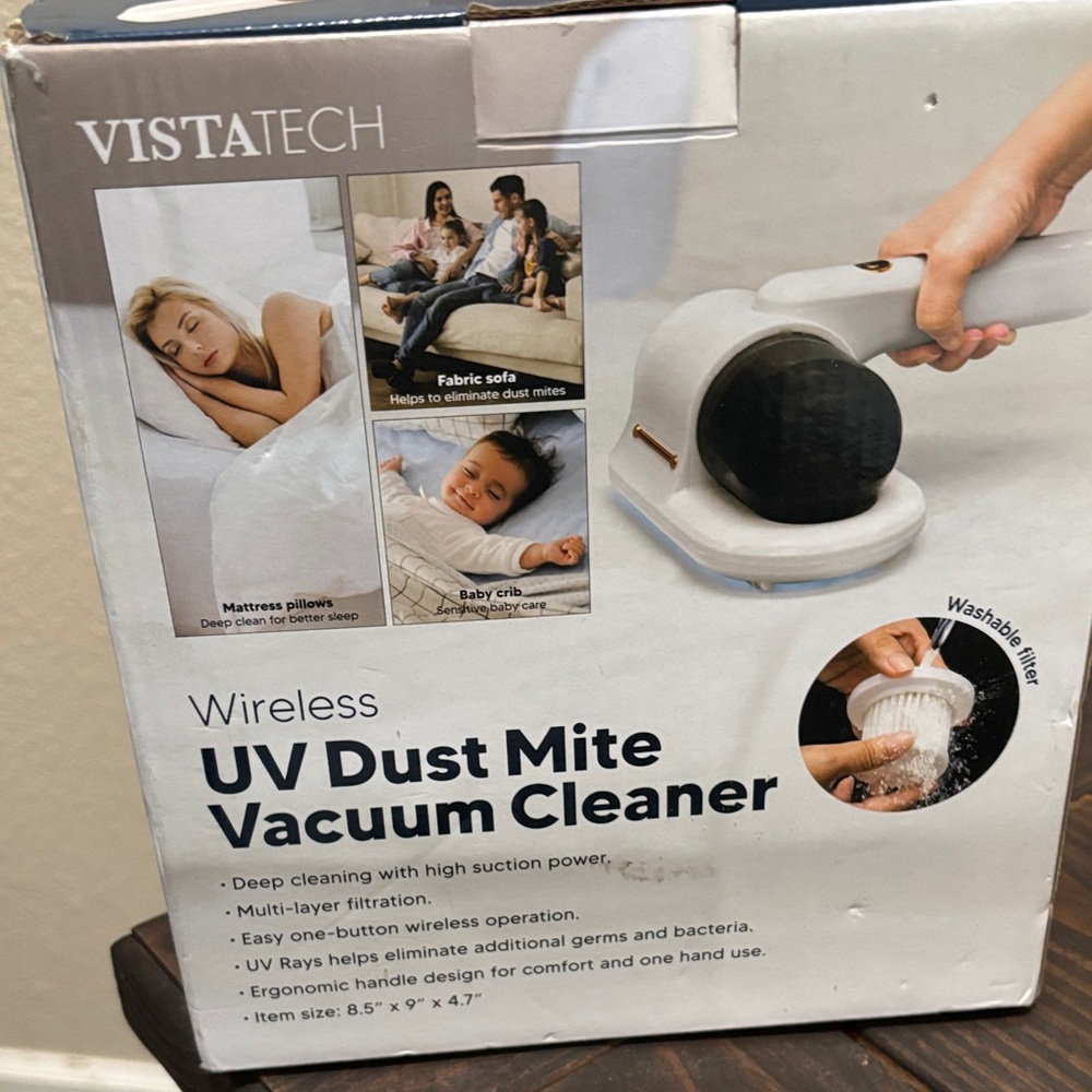 STATE VISTATECH Blue and White Wireless Vacuum Cleaner